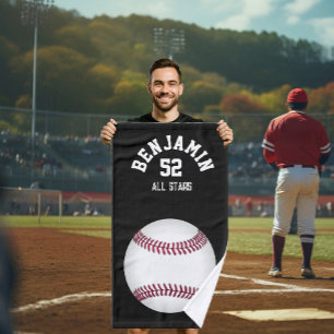 Baseball sports towel, coach bath towel