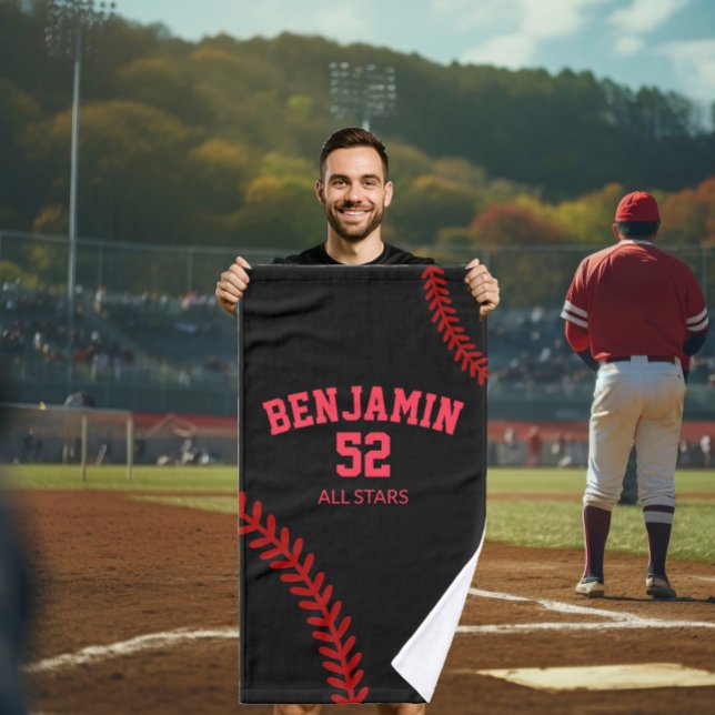 baseball sports towel, coach bath towel (Creator Uploaded)