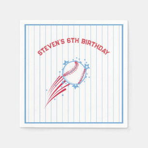 Baseball Sporty Birthday for Kids Napkin