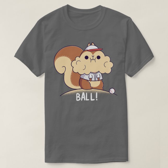 Baseball Squirrel T-Shirt (Design Front)