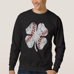 Baseball St Patricks Day Boys Girls Men Women Sham Sweatshirt