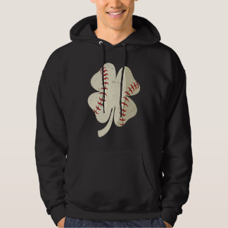Baseball St Patricks Day Shamrock Hoodie