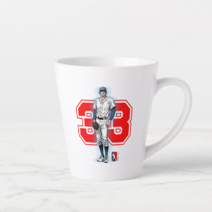 Baseball Stars & Stripes Latte Mug