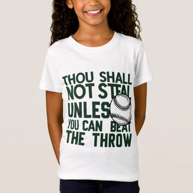 Baseball Stealing Humour Shirt (Front)