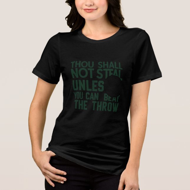 Baseball Stealing Humour Shirt (Front)