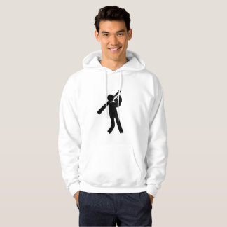 Baseball Stick Figure Icon Men's Hoodie