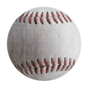 Baseball Stitches Glass Cutting Board