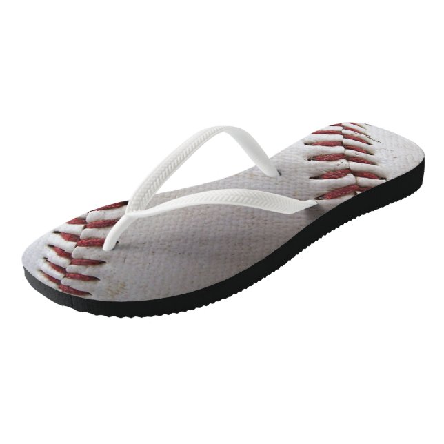 Baseball Stitches Jandals (Angled)