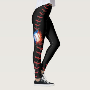 Baseball Stitches Season Leggings