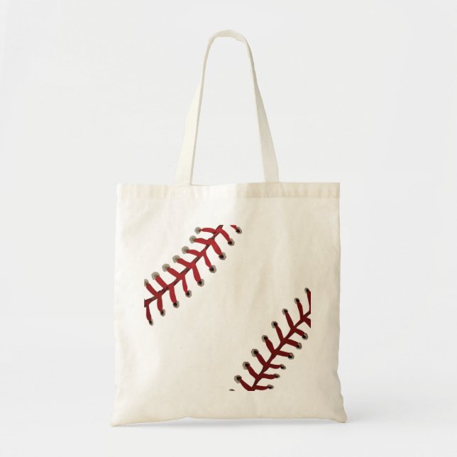 Baseball stitches tote bag (Front)