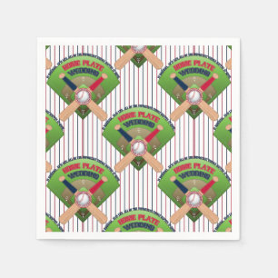 Baseball Stitches, We Got Married 4-PAPER NAPKINS