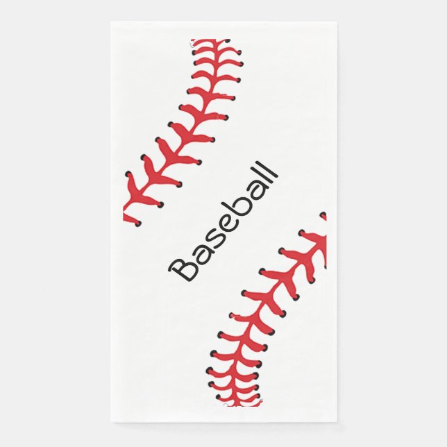 Baseball Stitching Design Guest Towel Napkin (Front)