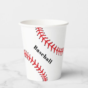 Baseball Stitching Design Paper Cup