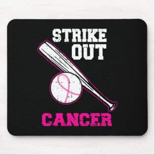 Baseball Strike Out Cool Breast Cancer Awareness G Mouse Pad