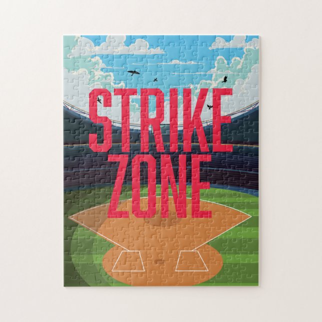 Baseball Strike Zone Jigsaw Puzzle (Vertical)