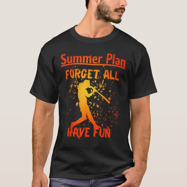 Baseball Summer Break 2023 Happy Last Day Of Schoo T-Shirt (Front)