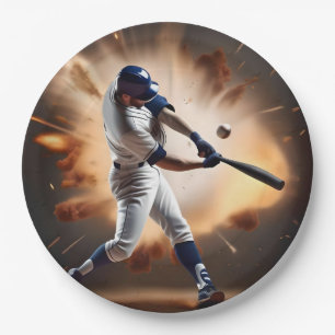 Baseball Super Play The Home Run,  Paper Plate
