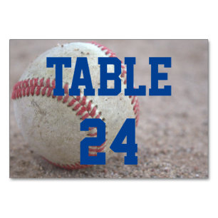 Baseball Table Number