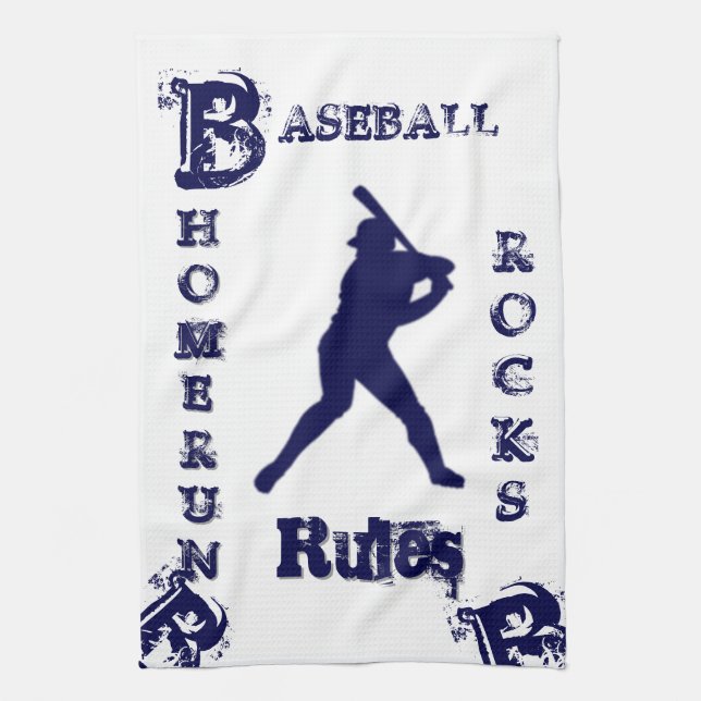 Baseball Tea Towel (Vertical)
