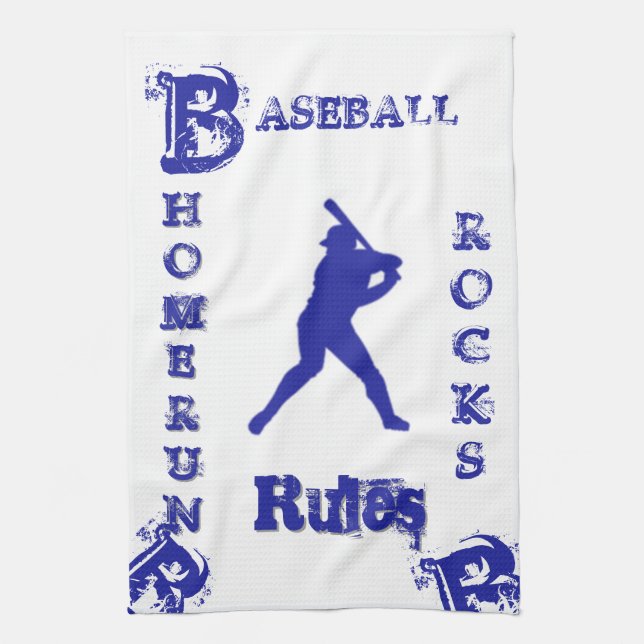 Baseball Tea Towel (Vertical)