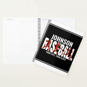 Baseball Team ADD NAME Champion Game Player Planner
