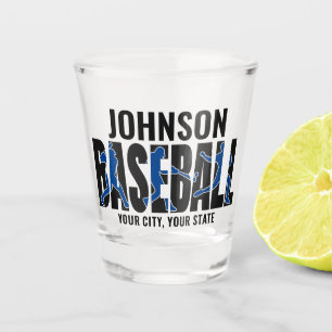 Baseball Team ADD NAME Champion Game Player Shot Glass