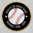 Baseball Team - Athlete Name and Year - Black