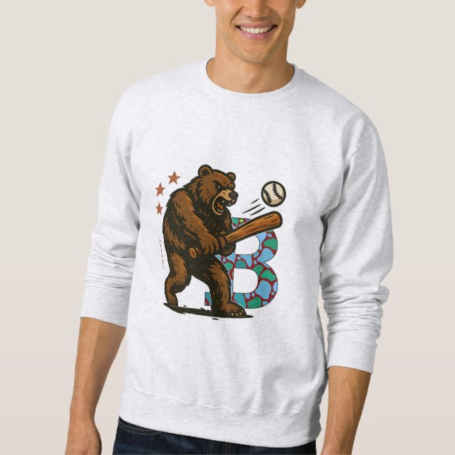 baseball team B Sweatshirt (Front)