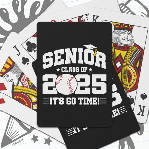 Baseball Team Class of 2025 Graduation Senior 2025 Playing Cards