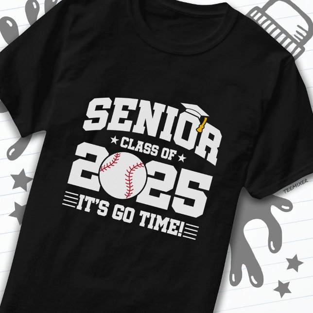 Baseball Team Class of 2025 Graduation Senior 2025 T-Shirt (Creator Uploaded)