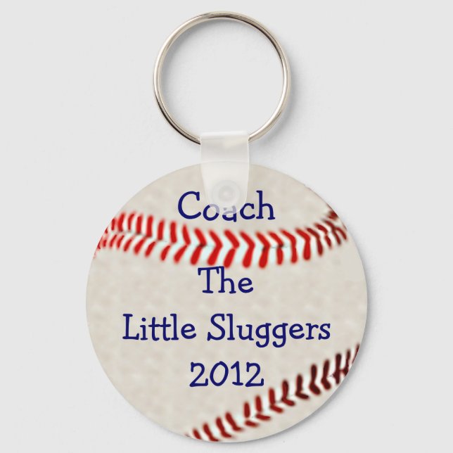 Baseball Team Coach Personalize It Key Ring (Front)
