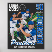 Baseball Team Custom Photo Senior Night