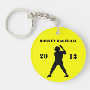 Baseball team keychain