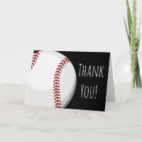 Baseball Team League Custom Thank You