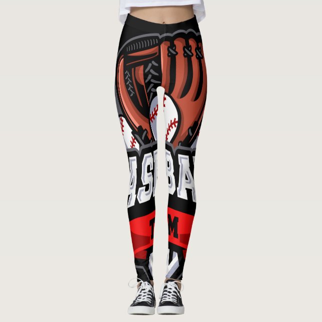 Baseball Team Leggings (Front)