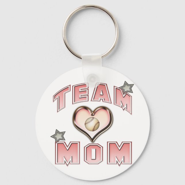 Baseball Team Mum Key Ring (Front)