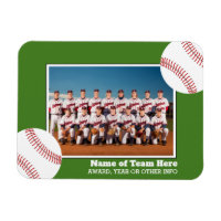 Baseball Team Photo with Award or Year Text