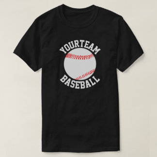 Baseball Team, Player & Jersey Number Men's Shirt