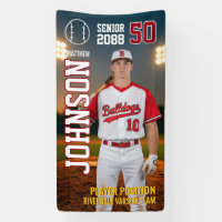Baseball Team Senior Night Custom Player Photo