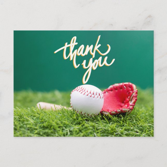 Baseball Thank you card  (Front)