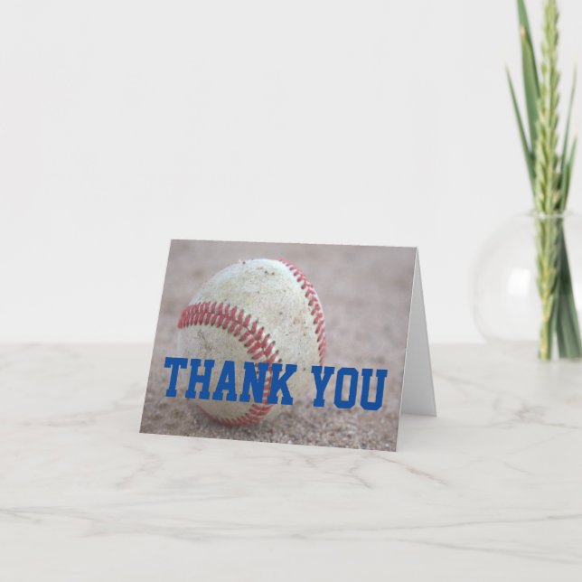 Baseball Thank You Card (Front)