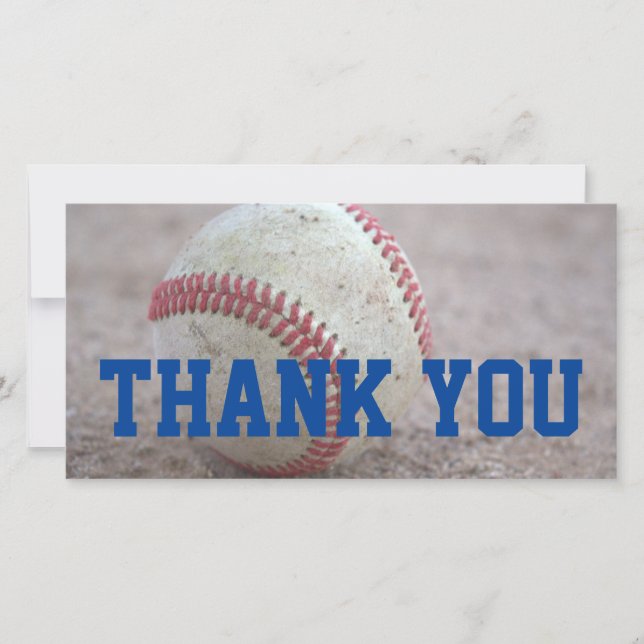 Baseball Thank You Card (Front)
