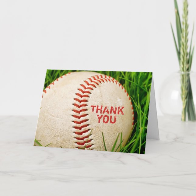 Baseball Thank You Card (Front)