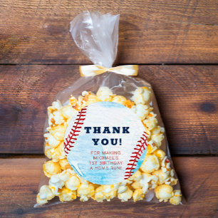 Baseball Thank You Favour Sticker
