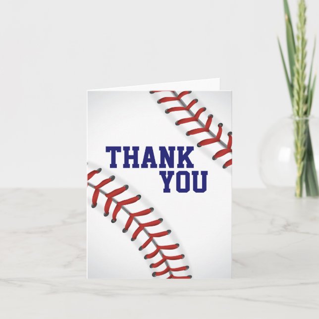 Baseball Thank You Note (Front)