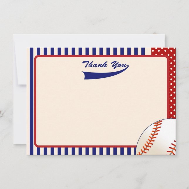 Baseball Thank You Notes (Front)