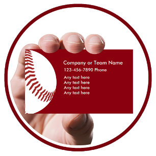 Baseball Theme Business Cards