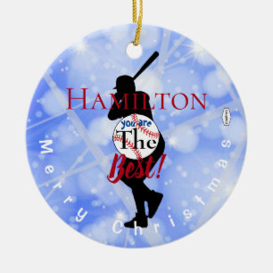 Baseball Theme Ornament HAMbWG