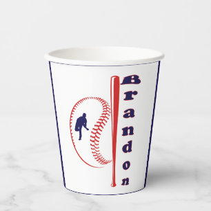 Baseball Themed All-Star Sports Paper Cups