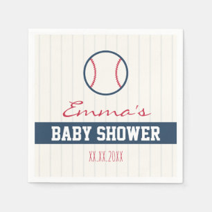 Baseball Themed Baby Shower Napkins